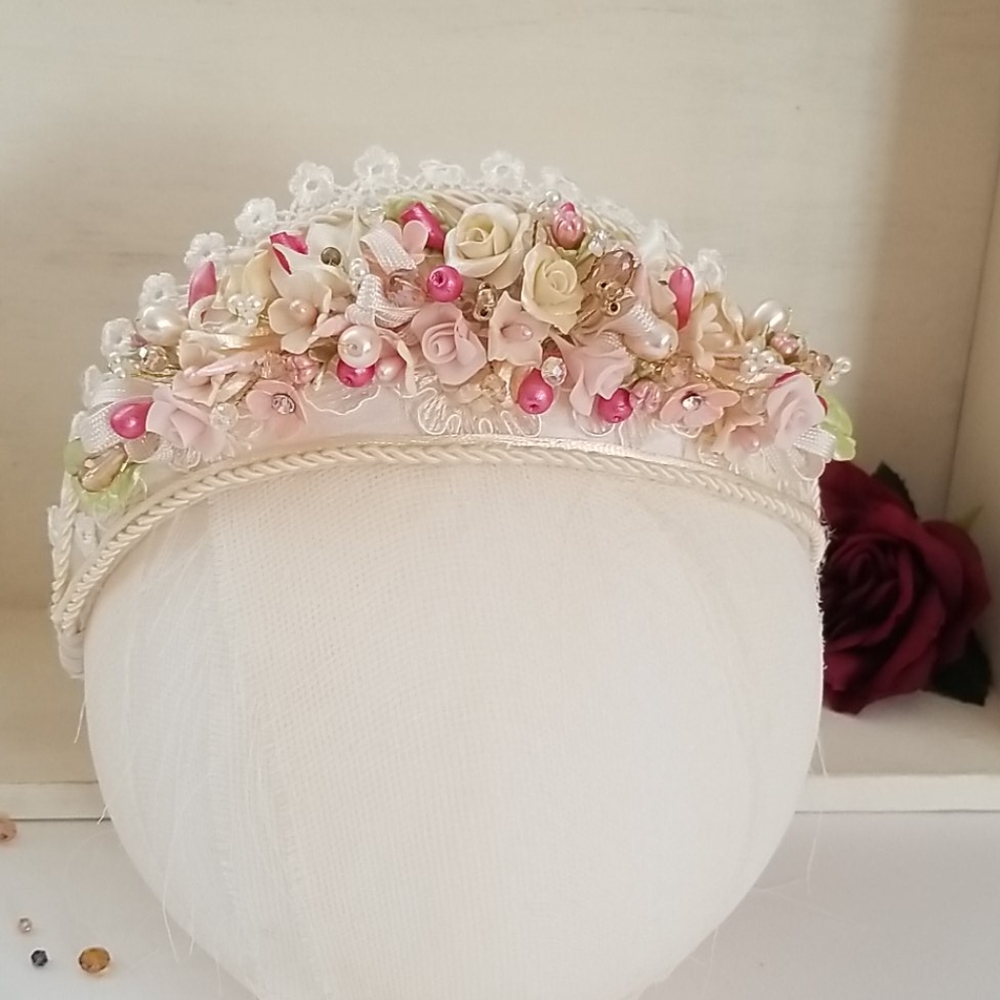Handmade girls headpiece - Picture 3 of 5